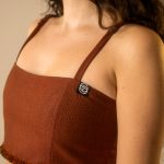 Rust Orange Fringe Bralette image 4