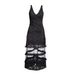 Verita 3D Lace Mesh Maxi Dress image 1