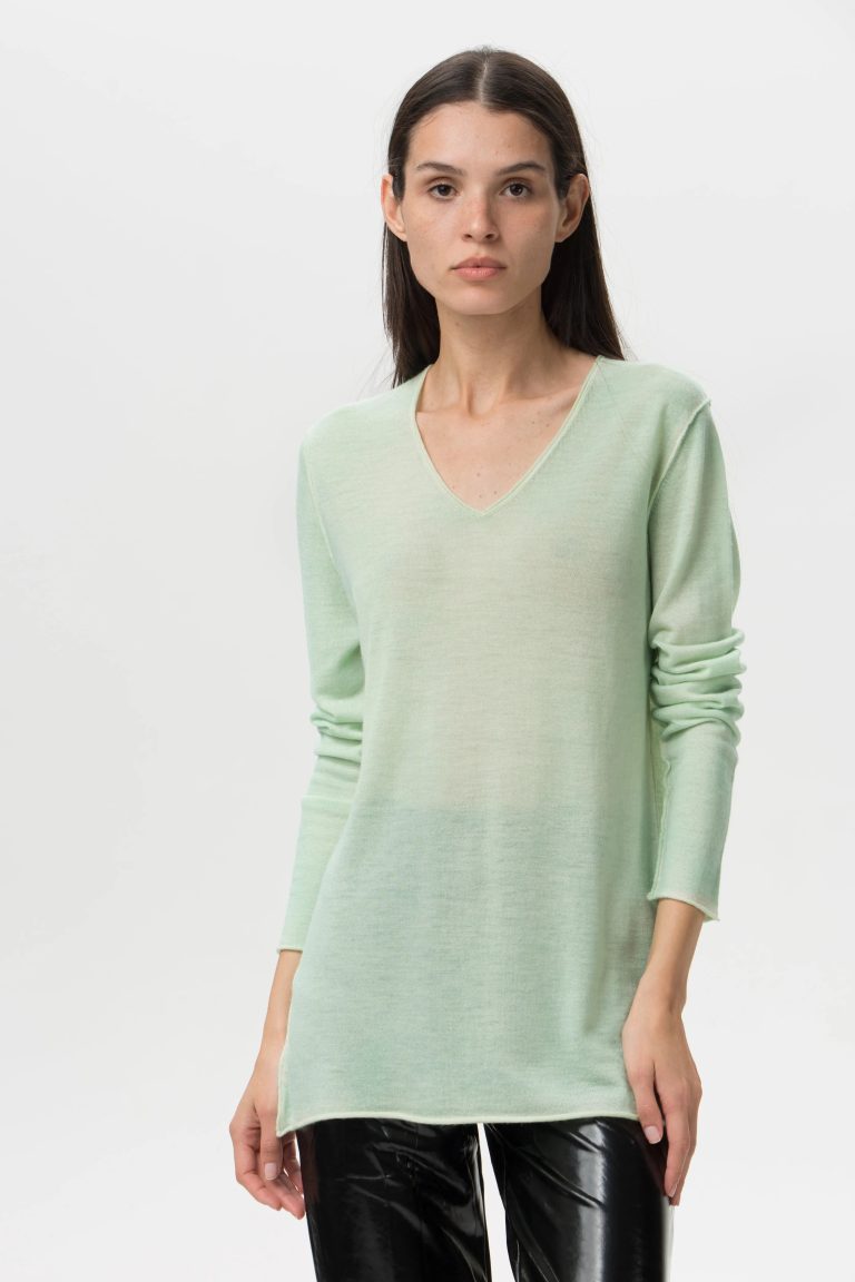 Fit Cashmere Sweater Mint