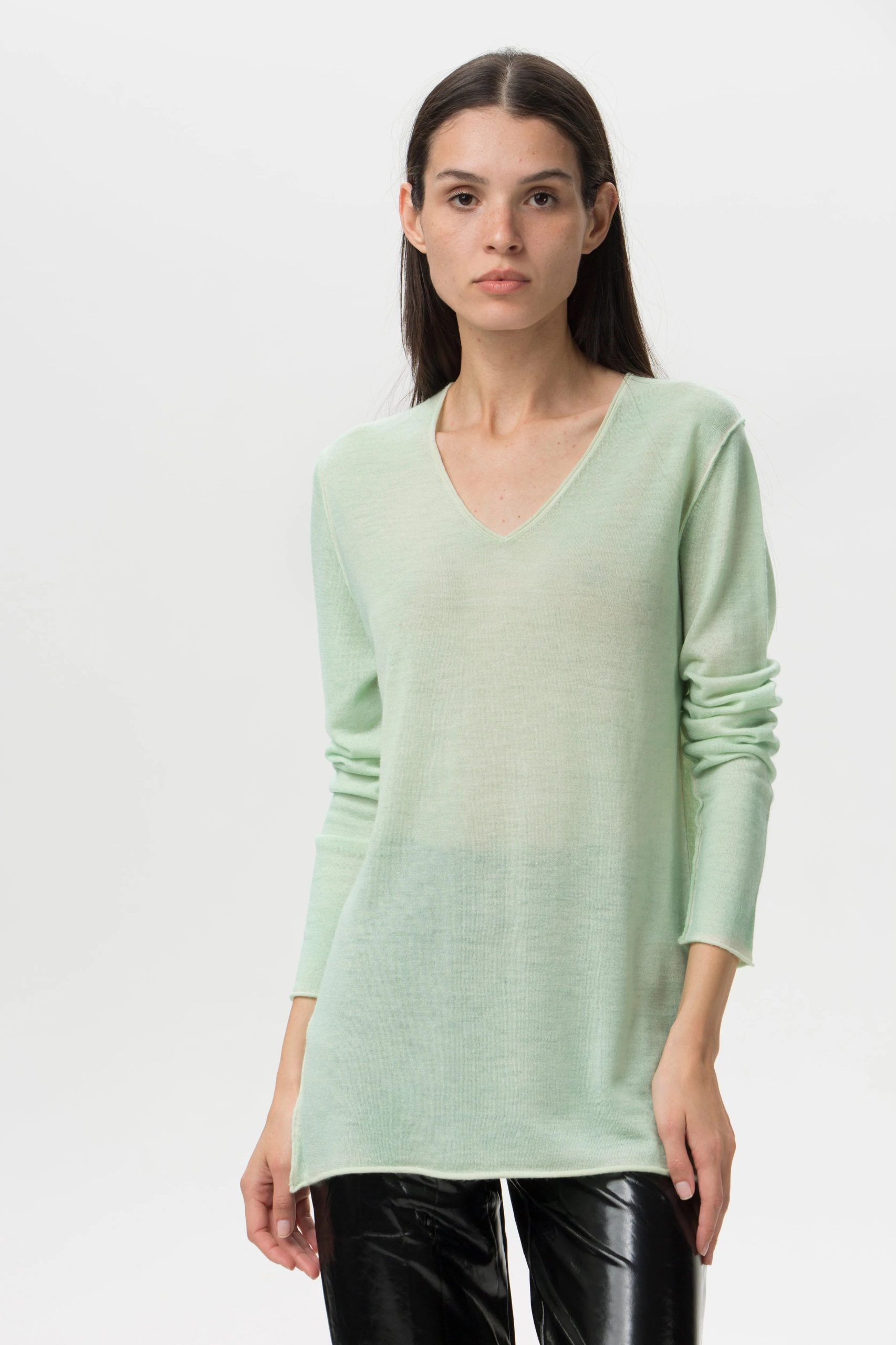 Fit Cashmere Sweater Mint