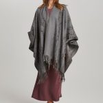 Woven cashmere Cape Araldica Brown image 1