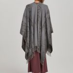 Woven cashmere Cape Araldica Brown image 3