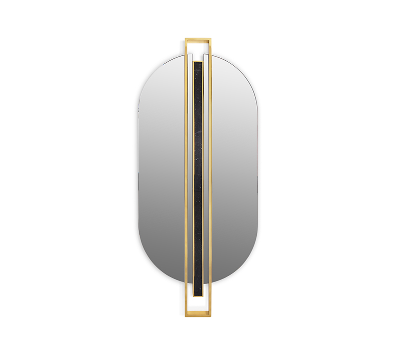 Shield Oval Mirror