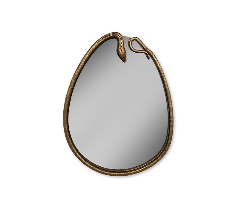 Serpentine Pear-Shaped Mirror
