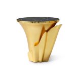 Yasmine Gold Leaf Side Table image 1