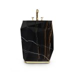Diamond Faux Marble Pedestal Sink image 1