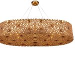 Eternity Oval Bronze Glass Chandelier image 1