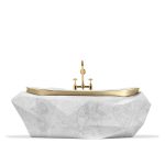 Diamond Faux Marble Bathtub image 1