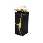 Lapiaz Marble Pedestal Sink image 2