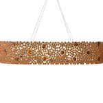 Eternity Oval Bronze Glass Chandelier image 2