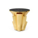 Yasmine Gold Leaf Side Table image 3