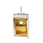 Diamond Faux Marble Pedestal Sink image 4