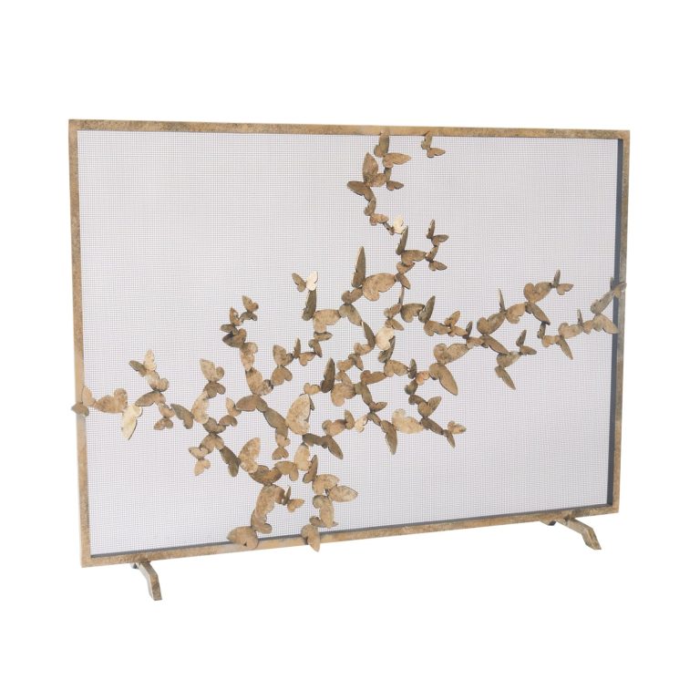 Butterfly Fireplace Screen, Classic