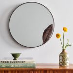 Copper Leaf Mirror in Tobacco image 2