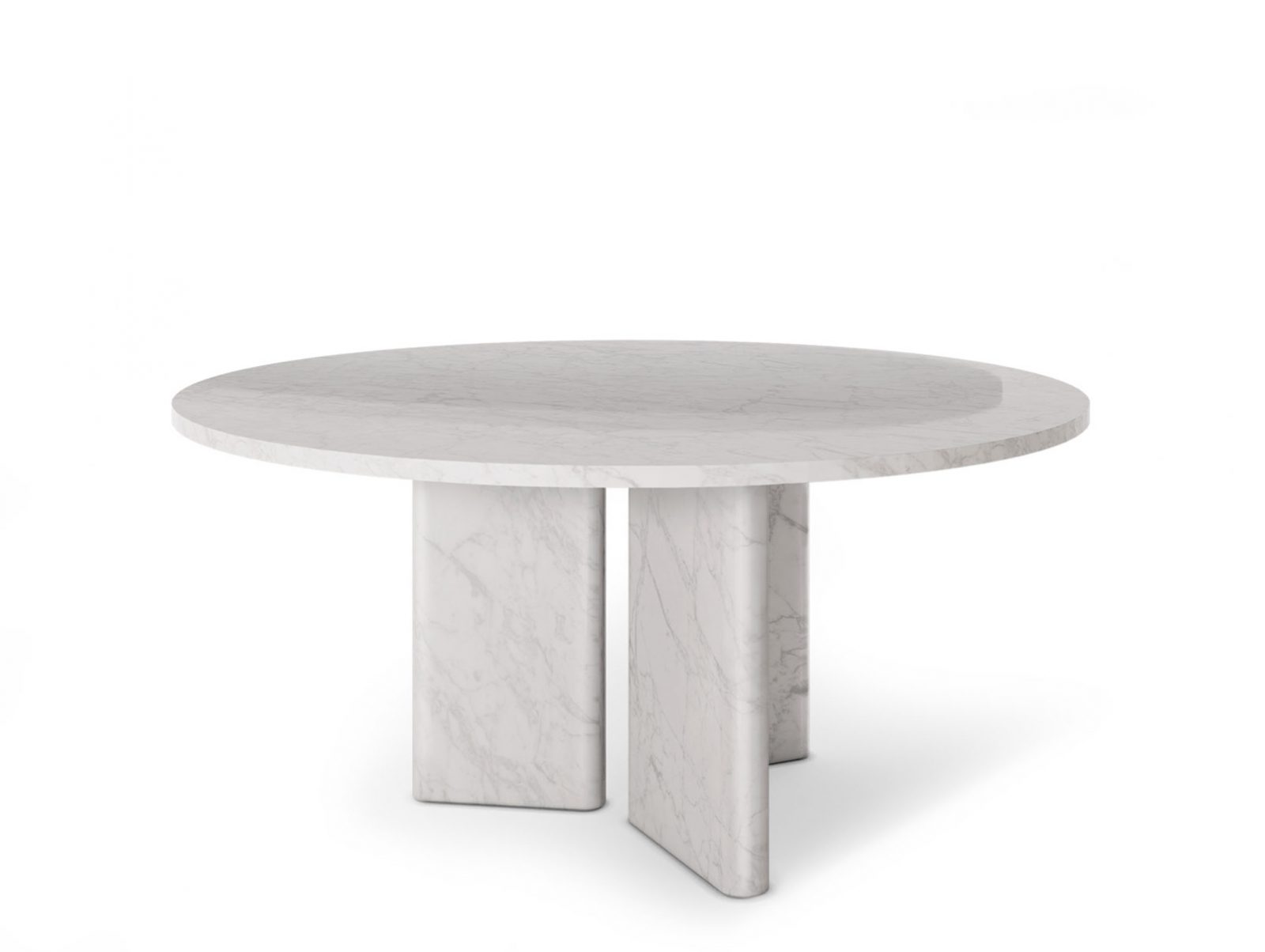 Peninsula Marble Round Dining Table