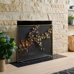 Ginkgo Leaf Fireplace Screen image 4