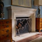 Plum Blossom Fireplace Screen in Aged Gold image 2