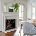 Plum Blossom Fireplace Screen in Aged Gold image 4