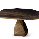Rock 140 Brass Dining Table image 1