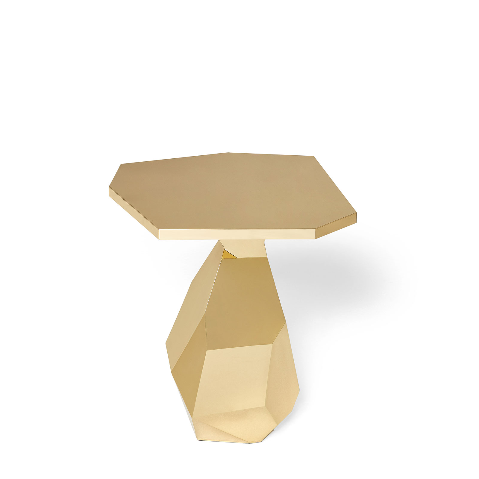 Rock Brass Side Table