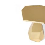 Rock Brass Side Table image 3