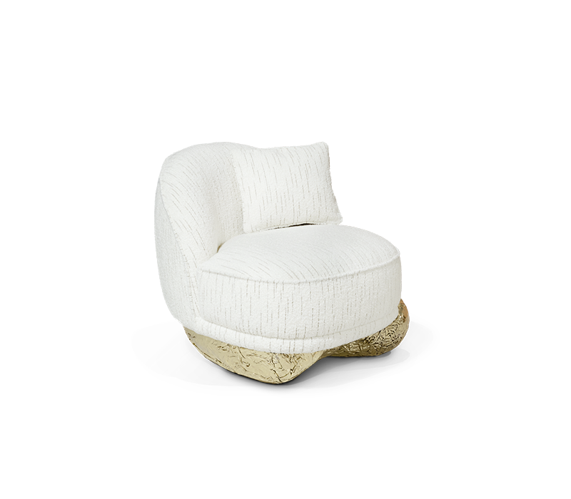 Angra II White Armchair