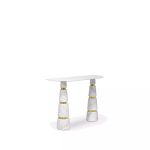 Avalanche Carrara Marble Console image 2