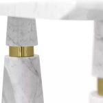 Avalanche Carrara Marble Console image 4