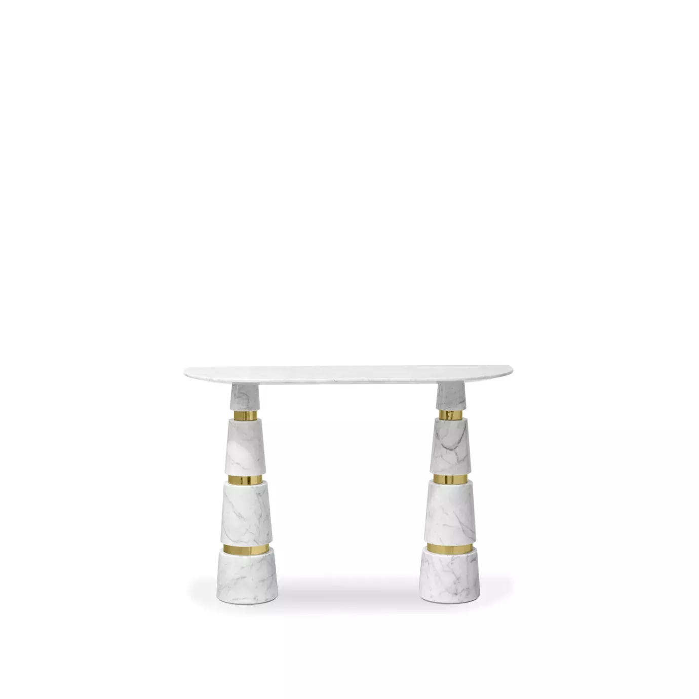 Avalanche Carrara Marble Console