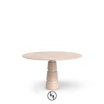 Avalanche Rose Estremoz Marble Dining Table image 1