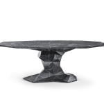 Bonsai Faux-Marble Dining Table image 1