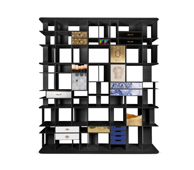 Coleccionista Black Bookcase