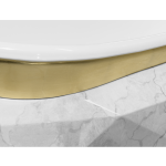 Diamond Carrara Faux-Marble Bathtub image 4