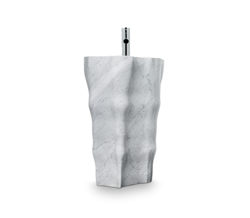 Eden Carrara Marble Freestand