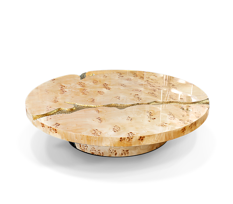 Empire Poplar Root Center Table