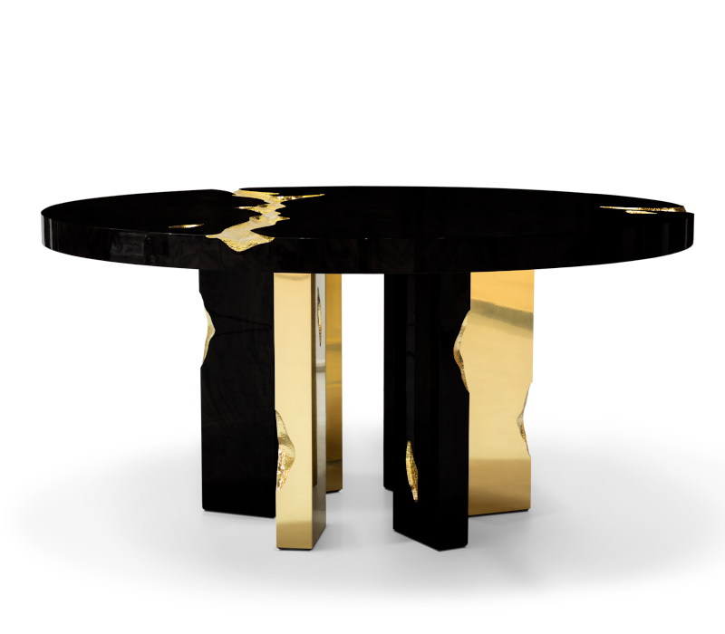 Empire Round Black Dining Table
