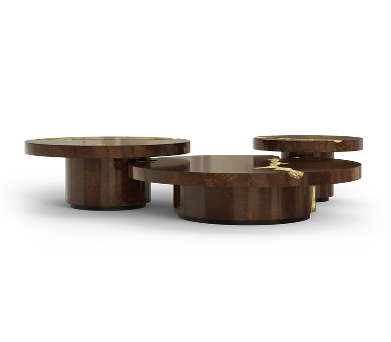 Empire Walnut Set Center Table