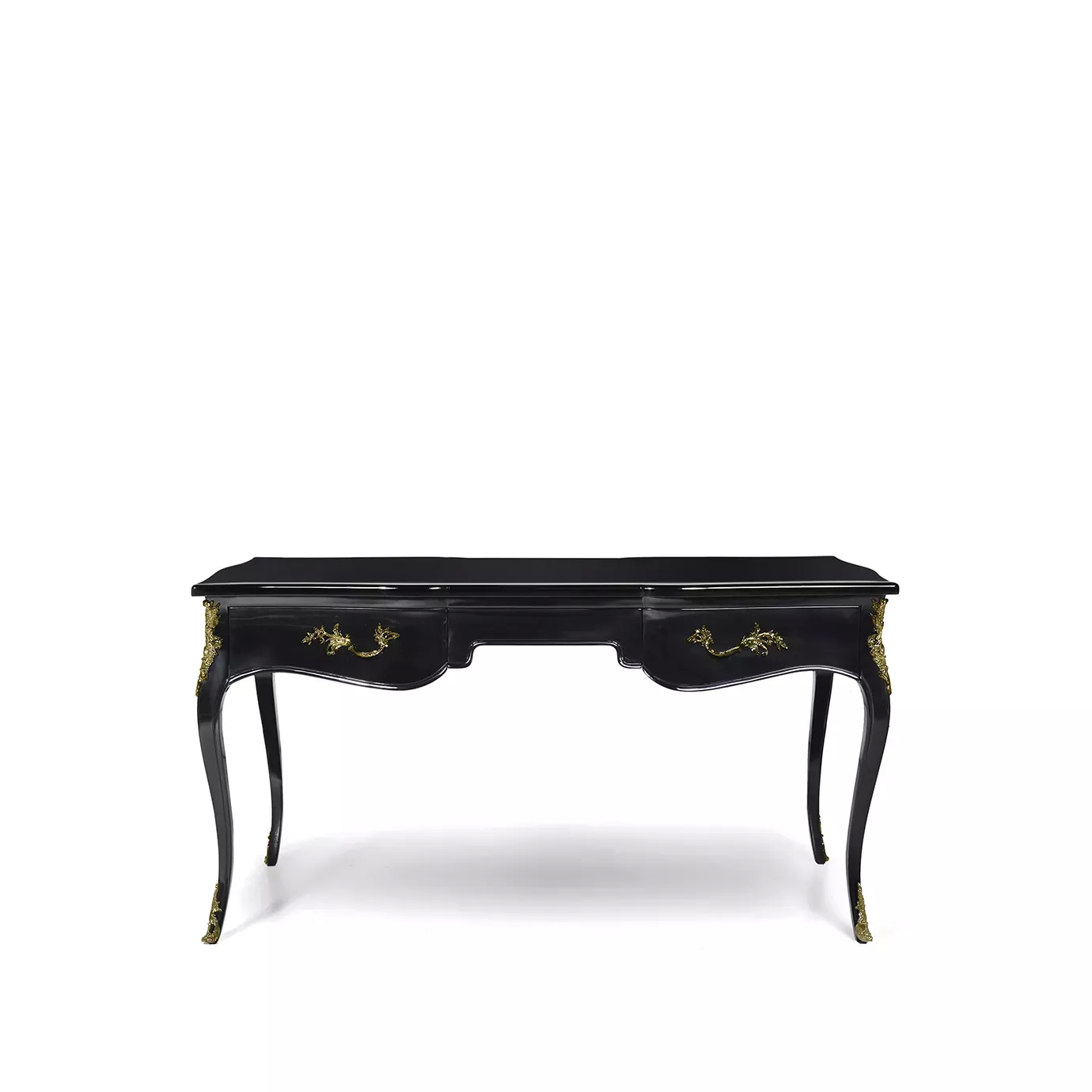 Exotic Lacquer Top Ormolu Desk