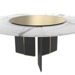 Algerone Lazy Susan Dining Table image 2