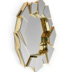 Crackle Round Mirror image 2