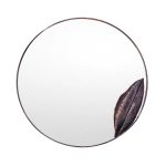 Copper Leaf Mirror in Tobacco image 1