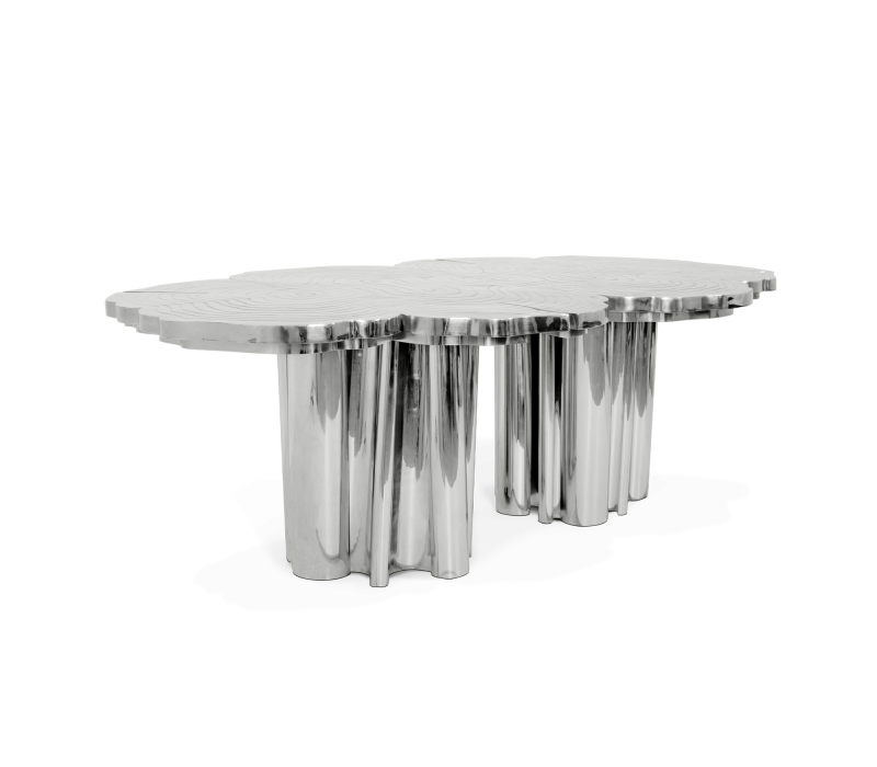 Fortuna Silver Dining Table