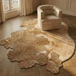 Hibiscus Bronze Oval Rug image 2