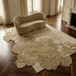 Hibiscus Bronze Rectangle Rug image 2