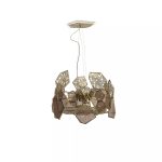 Hypnotic Bronze Glass Chandelier image 2