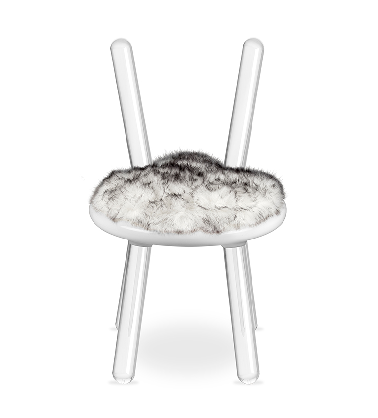 Illusion White Bear Chair