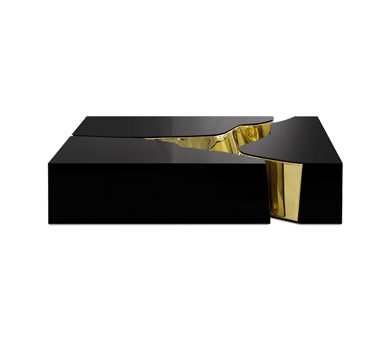 Lapiaz Black and Gold Center Table
