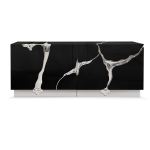 Lapiaz Black Silver Sideboard image 1