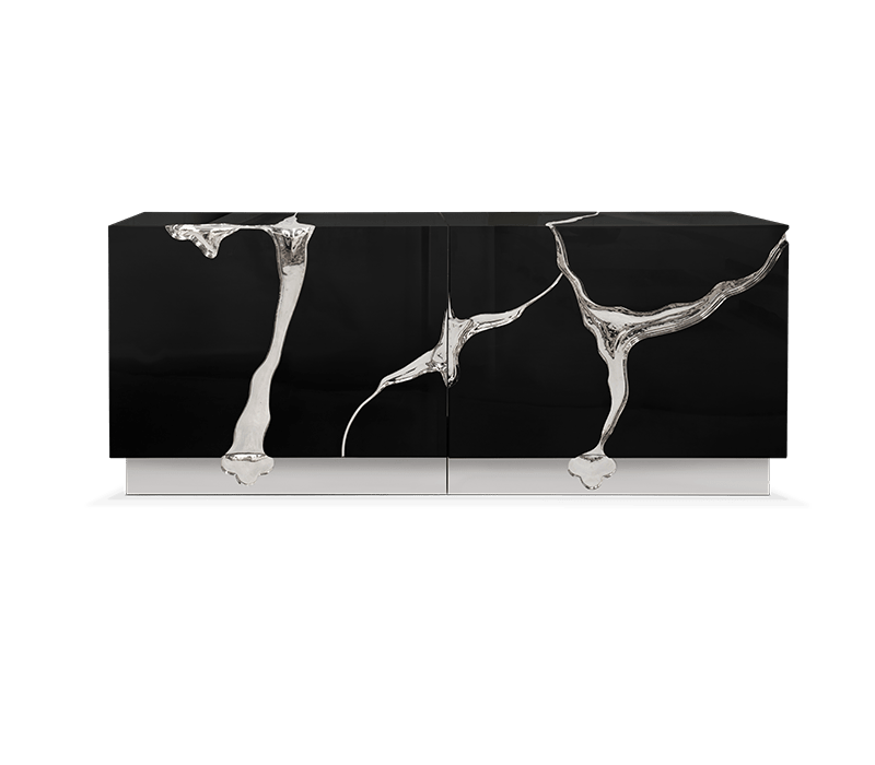 Lapiaz Black Silver Sideboard