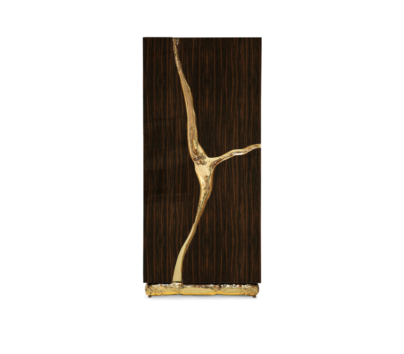 Lapiaz Ebony Cabinet